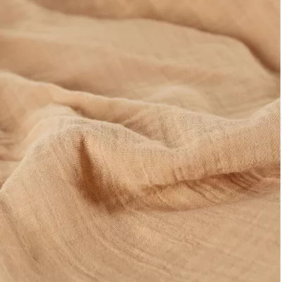 ONINO - Muselina multifunctionala din bumbac 100% organic, HUG.me, Oatmeal Beige, x1 bucata, 120 x 120 cm, certificata GOTS