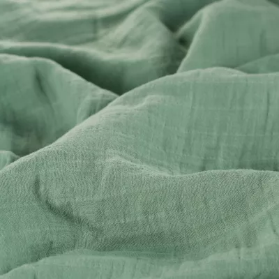 ONINO - Muselina multifunctionala din bumbac 100% organic, HUG.me, Serene Green, x1 bucata, 120 x 120 cm, certificata GOTS