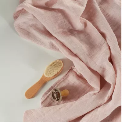 ONINO - Muselina multifunctionala din bumbac 100% organic, HUG.me, Warm Peach, x1 bucata, 120 x 120 cm, certificata GOTS