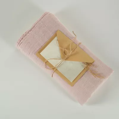 ONINO - Muselina multifunctionala din bumbac 100% organic, HUG.me, Warm Peach, x1 bucata, 120 x 120 cm, certificata GOTS