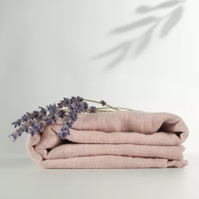 ONINO - Muselina multifunctionala din bumbac 100% organic, HUG.me, Warm Peach, x1 bucata, 120 x 120 cm, certificata GOTS