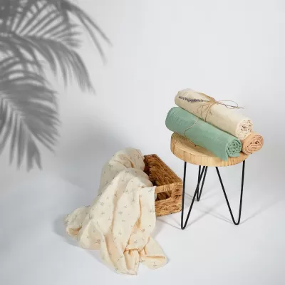 ONINO - Muselina multifunctionala din bumbac 100% organic, SNUGGLE.me, Pure Life, x1 bucata, 120 x 120 cm, certificata GOTS