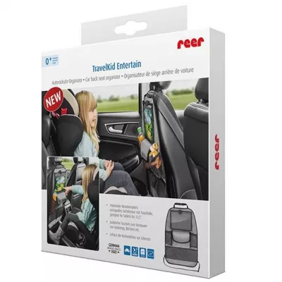 Organizator auto multimedia pentru scaunul din spate Reer TravelKid Entertain 86051