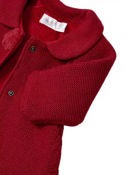 Palton tricotat + Caciula - Grena - Mayoral 12 luni