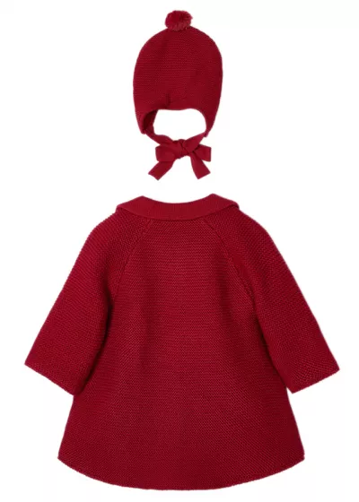 Palton tricotat + Caciula - Grena - Mayoral 