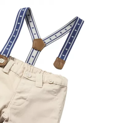 Pantaloni cu bretele Better Cotton nou-nascut - Mayoral 2-4 luni (65 cm)
