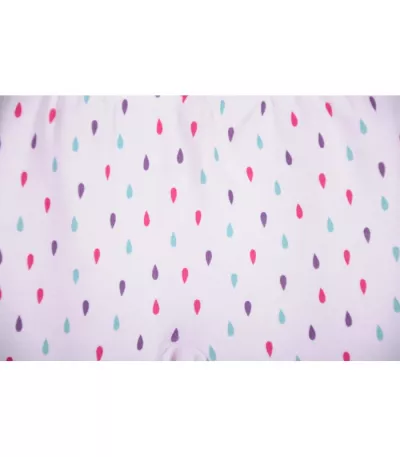 Pantaloni cu mansete bumbac 100% si imprimeu picaturi colorate 12 luni