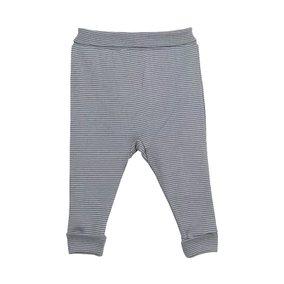 Pantaloni cu mansete - Dungi - Gri deschis 18 luni