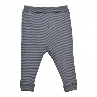 Pantaloni cu mansete - Dungi - Gri inchis 18 luni