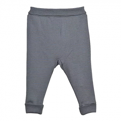 Pantaloni cu mansete - Dungi - Gri inchis