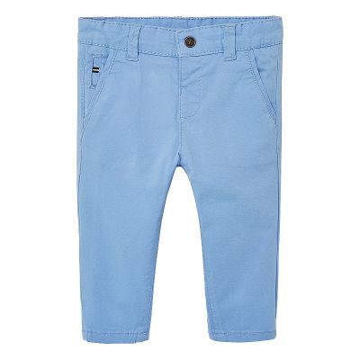 Pantaloni lungi bleu basic slim fit bebe 