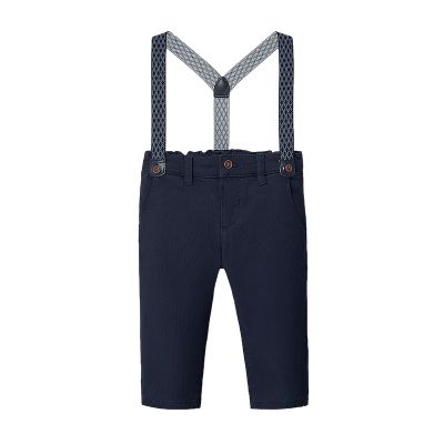 Pantaloni lungi - Chino pique cu bretele - Mayoral 6 luni