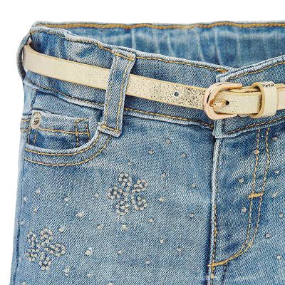 Pantaloni regular - Denim, fetita - Mayoral  