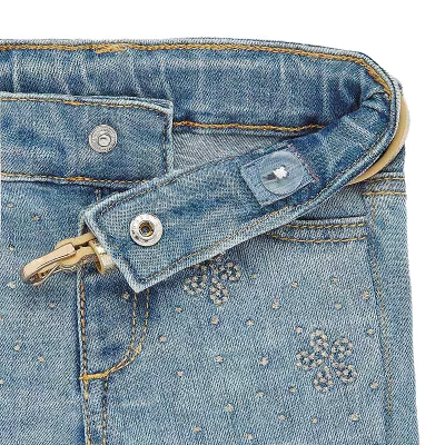 Pantaloni regular - Denim, fetita - Mayoral  