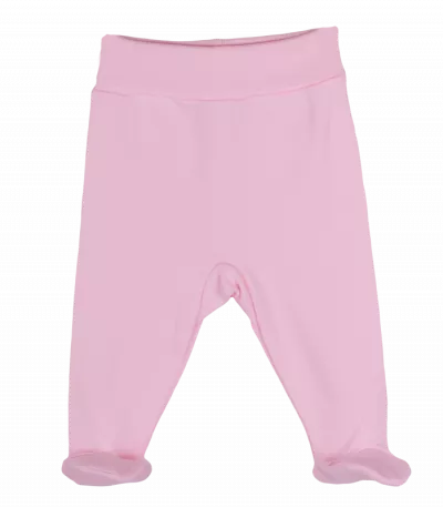 Pantaloni roz pastel cu botosi 12 luni
