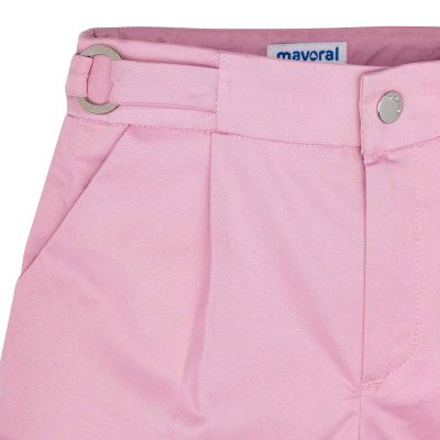 Pantaloni scurti satin Roz 6 ani