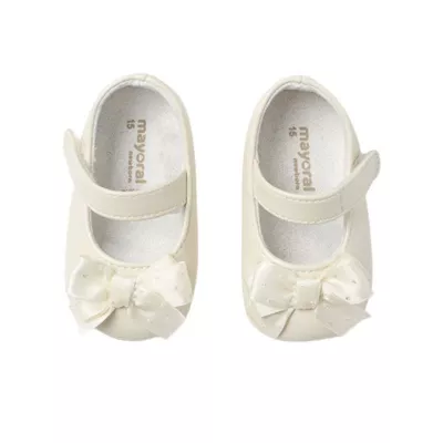 Pantofi balerini + Bentita - Alb sidef - Mayoral   15 (9.3 cm)