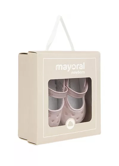 Pantofi balerini reiat - roz - Mayoral  