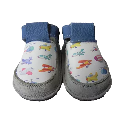 Pantofi - P Planes - Gri / Albastru - Cuddle Shoes 24