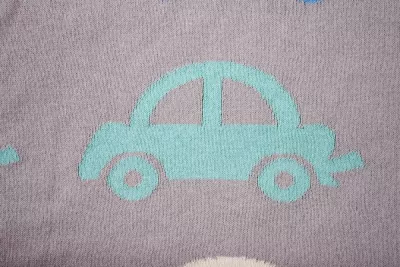 Paturica tricotata - Blue Grey Cars - Buva