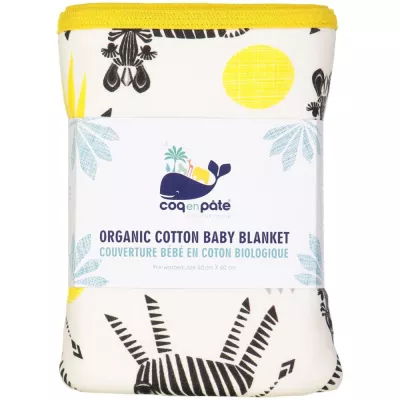 Paturica Zebra din bumbac organic