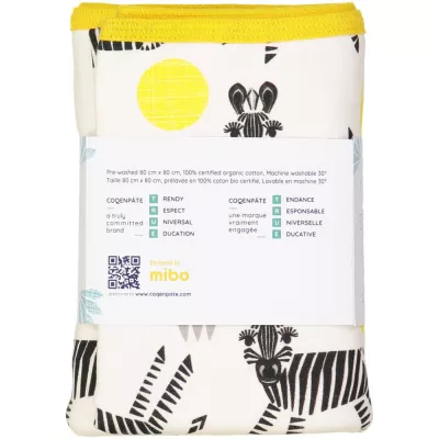 Paturica Zebra din bumbac organic