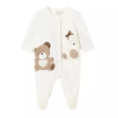 Pijama plusata Ursi bumbac sustenabil nou-nascut - Mayoral   2-4 luni (65 cm)