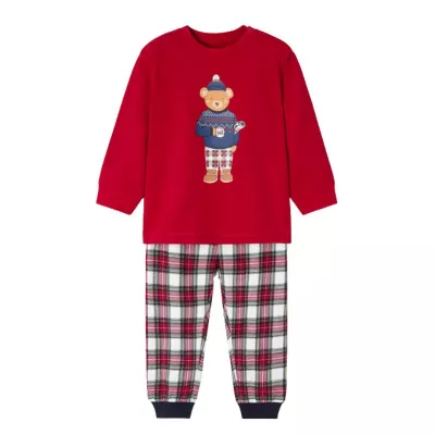 Pijama rosie Urs cu saculet pentru transport - Mayoral   18 luni