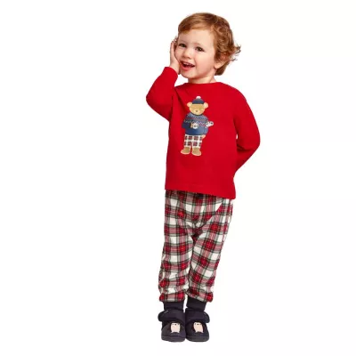 Pijama rosie Urs cu saculet pentru transport - Mayoral   18 luni