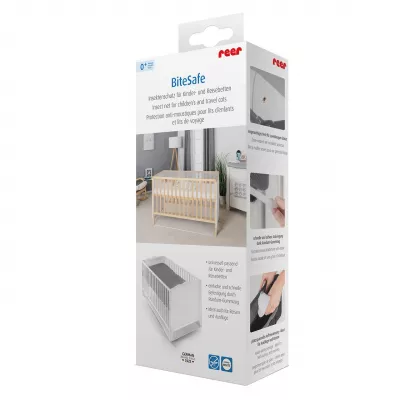 Plasa de insecte pentru patut copii si patut de calatorie, protectie tantari, 0+ luni, alba, Reer BiteSafe 87040