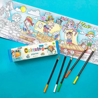 Poster de colorat - Pirati