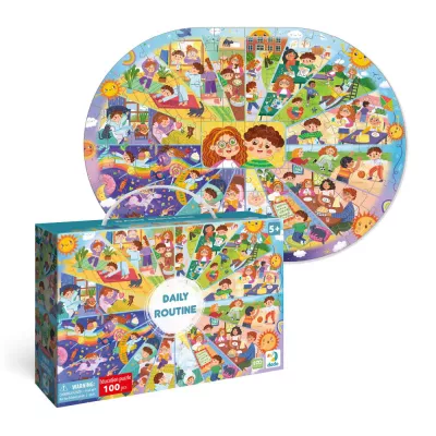 Puzzle - Activitatile zilnice (100 piese)