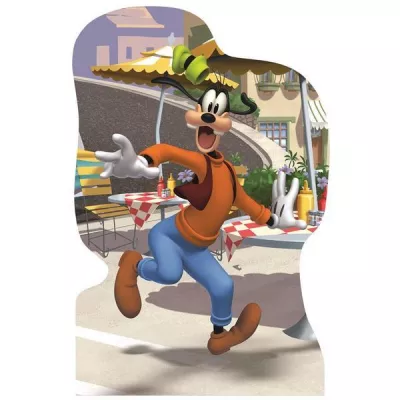 Puzzle 4 in 1 - Plimbare prin oras cu Mickey si prietenii (54 piese)