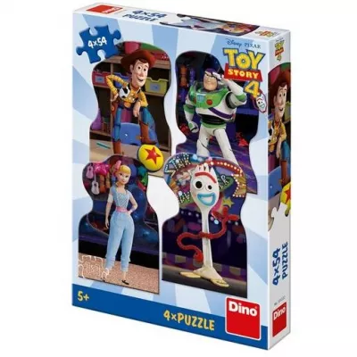 Puzzle 4 in 1 - TOY STORY 4 (54 piese) - Dino Toys