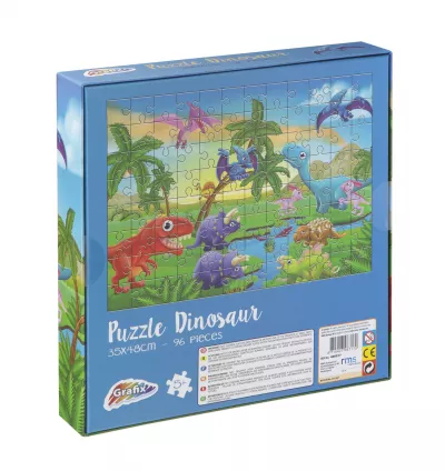 Puzzle cu dinozauri (96 piese)