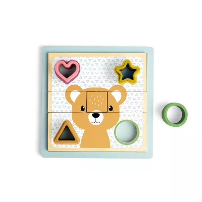 Puzzle cu sortator forme - Animalute