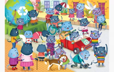 Puzzle cu surprize - Lotothot (100 piese)