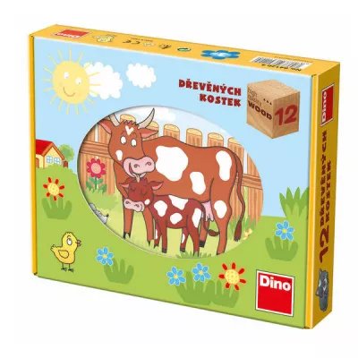 Puzzle cubic - Animale de la ferma