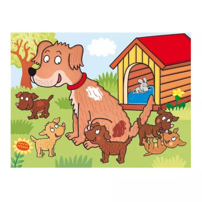 Puzzle cubic - Animale de la ferma
