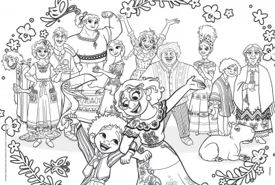 Puzzle de colorat - Encanto (2 x 60 piese)