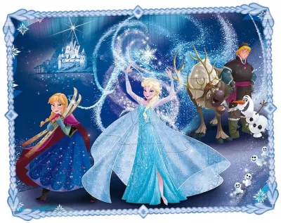 Puzzle de podea -  Frozen (12 piese)