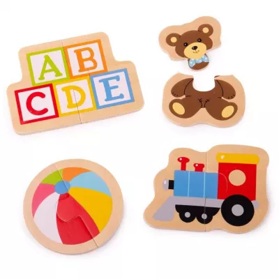 Puzzle din lemn - Jucarii (8 piese) - BigJigs