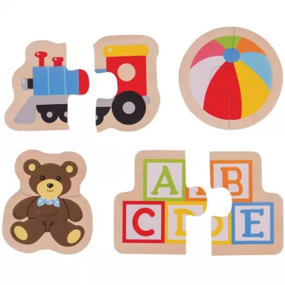 Puzzle din lemn - Jucarii (8 piese) - BigJigs