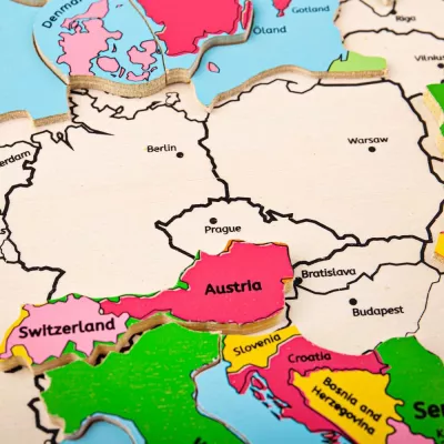 Puzzle incastrat - Harta Europa - BigJigs