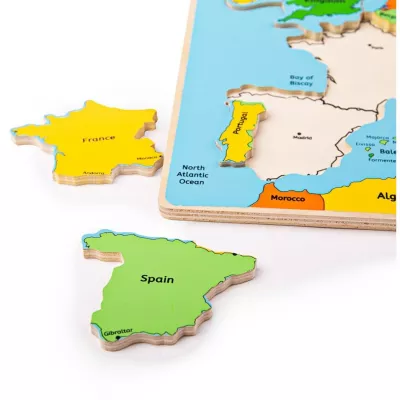 Puzzle incastrat - Harta Europa - BigJigs