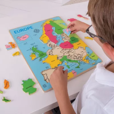 Puzzle incastrat - Harta Europa - BigJigs