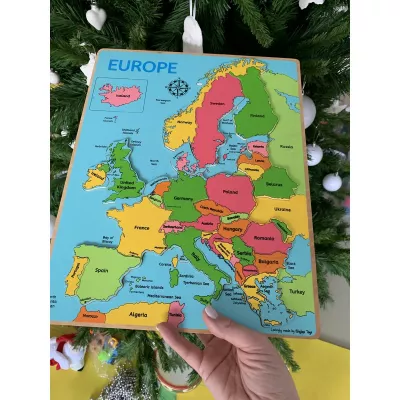 Puzzle incastrat - Harta Europa - BigJigs