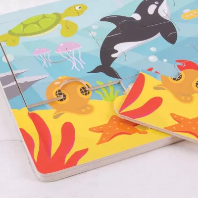 Puzzle - Lumea acvatica - BigJigs