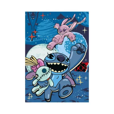 Puzzle neon XL - Stitch (100 piese)