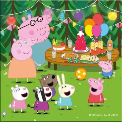 Puzzle 3 in 1 - Purcelusa Peppa in vacanta (55 piese)